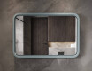 Lekerekített LED tükör lakkozott MDF kerettel L305 #8