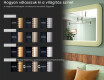 Lekerekített LED tükör fényes MDF keretben L305 #5