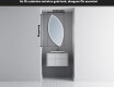 LED Fürdőszobai Tükör Irreguláris Formával L222 #5