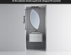LED Fürdőszobai Tükör Irreguláris Formával L223 #5