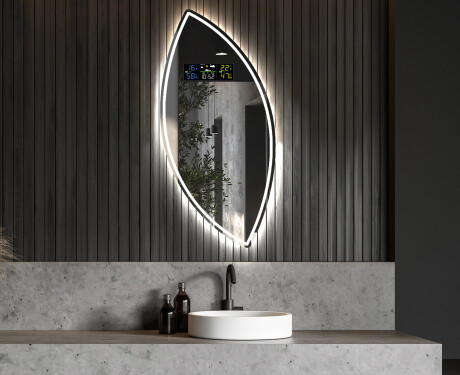 Álló fali tükör dekoráció LED L223 #6