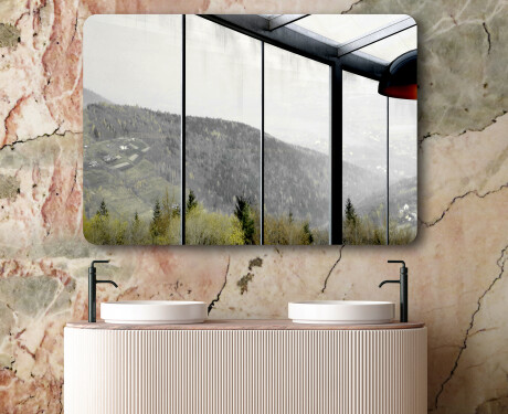 Lekerekített fali tükörlap L199 #6