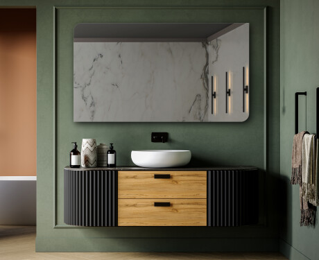 Lekerekített fali tükörlap L201