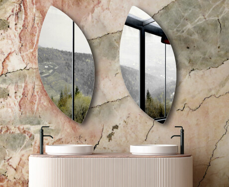 Szabálytalan függőleges fali tükörlap L214 #6