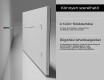 Szögletes fali tükörlap kerettel L197 #6