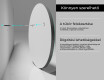 Kerek fali tükörlap kerettel L203 #5