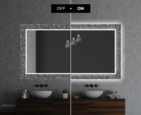 Megvilágított Dekoratív Tükör A Fürdőszobához - Dotts #7