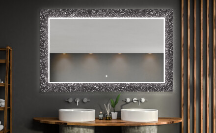 Megvilágított Dekoratív Tükör A Fürdőszobához - Dotts