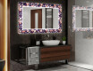 Megvilágított Dekoratív Tükör A Fürdőszobához - Elegant Flowers #2
