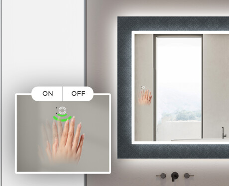 Megvilágított Dekoratív Tükör A Fürdőszobához - Elegant #5