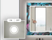 Megvilágított Dekoratív Tükör A Fürdőszobához - Fluo Tropic #4