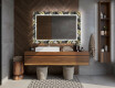 Megvilágított Dekoratív Tükör A Fürdőszobához - Goldy Palm #12