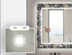 Megvilágított Dekoratív Tükör A Fürdőszobához - Goldy Palm #4