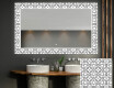 Megvilágított Dekoratív Tükör A Fürdőszobához - Industrial #1
