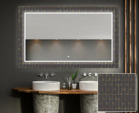 Megvilágított Dekoratív Tükör A Fürdőszobához - Microcircuit #1