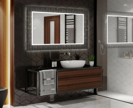Megvilágított Dekoratív Tükör A Fürdőszobához - Microcircuit #2