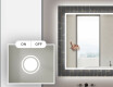 Megvilágított Dekoratív Tükör A Fürdőszobához - Microcircuit #4