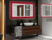 Megvilágított Dekoratív Tükör A Fürdőszobához - Red Mosaic #2