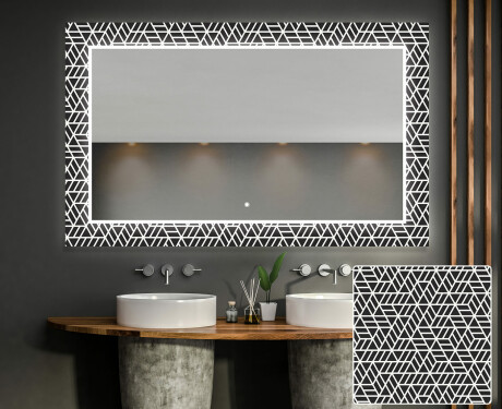 Megvilágított Dekoratív Tükör A Fürdőszobához - Triangless #1