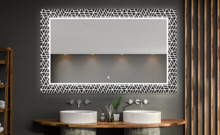 Megvilágított Dekoratív Tükör A Fürdőszobához - Triangless