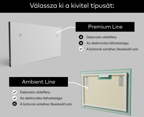 Megvilágított Dekoratív Tükör - Nordic Charm #2
