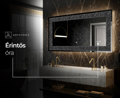 Megvilágított Dekoratív Tükör - Dark Elegance #8