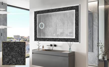 Megvilágított Dekoratív Tükör - Dark Elegance