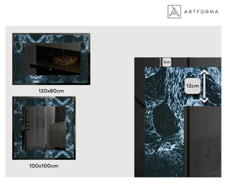 Megvilágított Dekoratív Tükör - Oceanic Madness #2