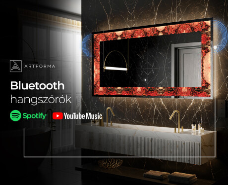 Megvilágított Dekoratív Tükör - Fiery Reflections #7