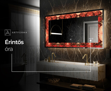 Megvilágított Dekoratív Tükör - Fiery Reflections #8