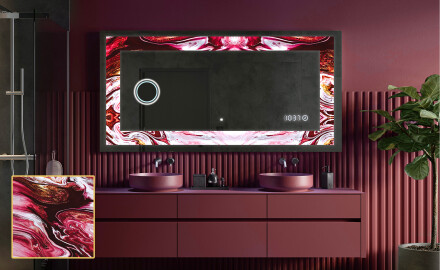 Megvilágított Dekoratív Tükör - Ruby Rhythms