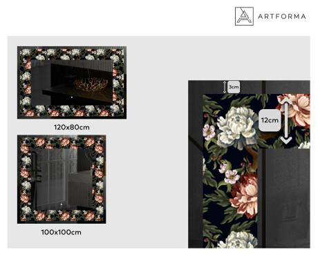 Megvilágított Dekoratív Tükör - Plant Rhythms #2