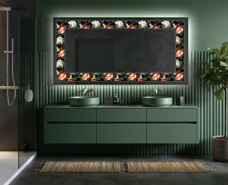 Megvilágított Dekoratív Tükör - Plant Rhythms #5