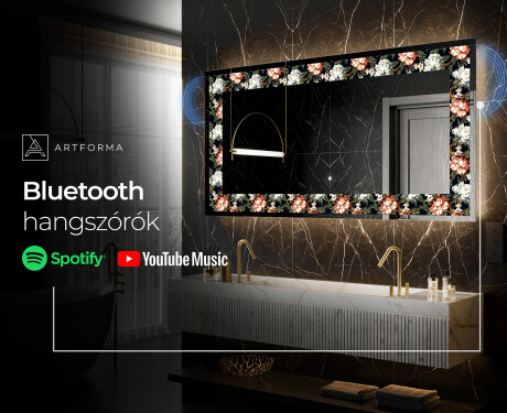 Megvilágított Dekoratív Tükör - Plant Rhythms #7