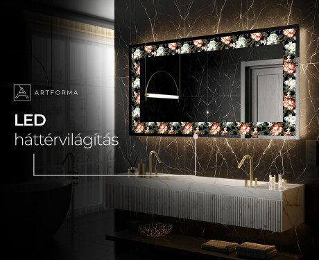 Megvilágított Dekoratív Tükör - Plant Rhythms #8