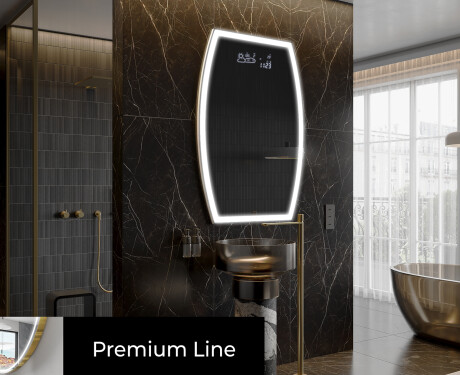 LED Fürdőszobai Tükör Irreguláris Formával M222 #4