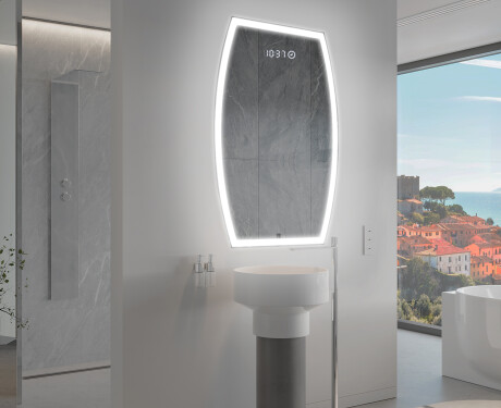 LED Fürdőszobai Tükör Irreguláris Formával M222 #9