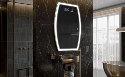 LED Fürdőszobai Tükör Irreguláris Formával M222