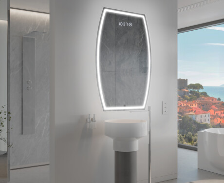 LED Fürdőszobai Tükör Irreguláris Formával M223 #9
