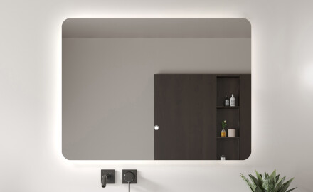 Fürdőszoba Tükör Világítással 80x60 Cm Led L60: Dual Color, Érintőkapcsoló