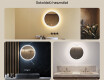 Kerek LED világítással ellátott fürdőszobai tükör 60 cm - Dual color, Érintőkapcsoló #2