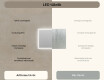 Téglalap alakú LED világítással ellátott fürdőszobai tükör 100x70 cm - Dual color, Érintőkapcsoló #6