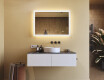 Téglalap alakú LED világítással ellátott fürdőszobai tükör 100x70 cm - Dual color, Érintőkapcsoló #8