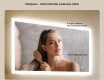 Téglalap alakú LED világítással ellátott fürdőszobai tükör 120x70 cm - Dual color, Érintőkapcsoló, Tükörpárátlanító Fűtőfólia #5