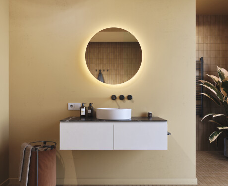 Kerek megvilágított fürdőszobatükör 60 cm semleges fényű 4500K #7