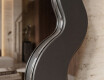 Dekoratív hullámos tükör lakkozott FLOW MDF kerettel #2