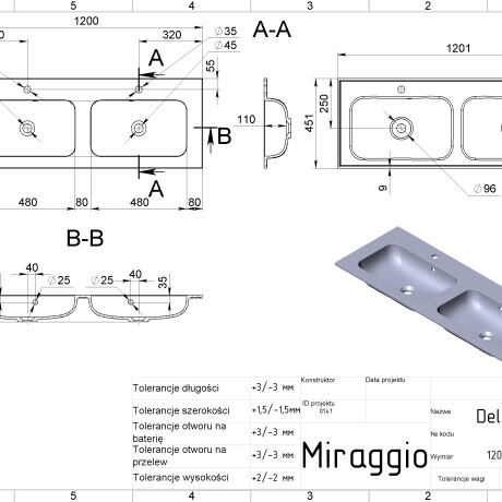 DELLA 1200-2 MIRASOFT mosdó #4