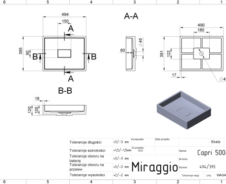 CAPRI MIRASOFT mosdó
