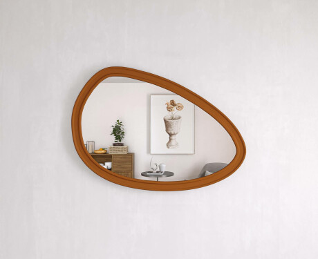 Aszimmetrikus tükör dekoratív MDF kerettel L304 #2