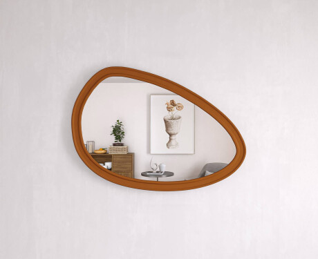 Aszimmetrikus tükör dekoratív MDF kerettel L304 #10